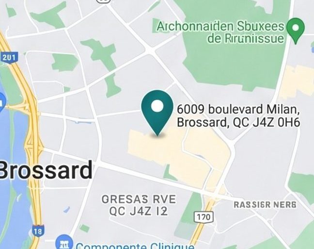 Carte — Clinique Ostea, Brossard